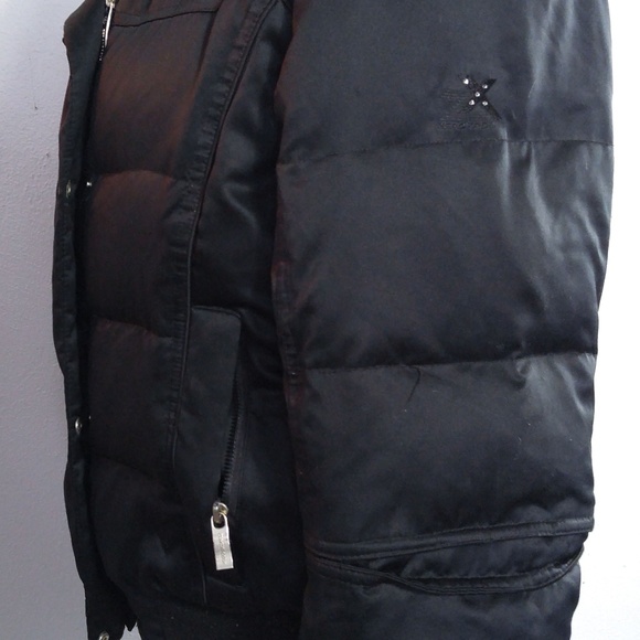 ZERO XPOSUR DOWN Coat Sz M Black Puffer Ski Jacket - Picture 4 of 8